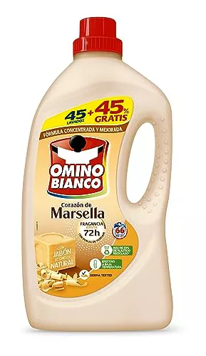 Omino Bianco Detergente Líquido Marsella 45 Dosis + 45% Gratis, 