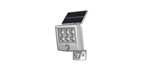 lámpara LED con panel solar integrado