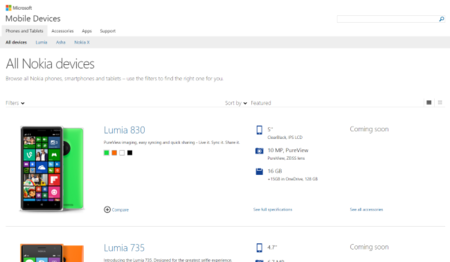 Microsoft Mobile lanza una web propia para reemplazar a la página de Nokia Devices