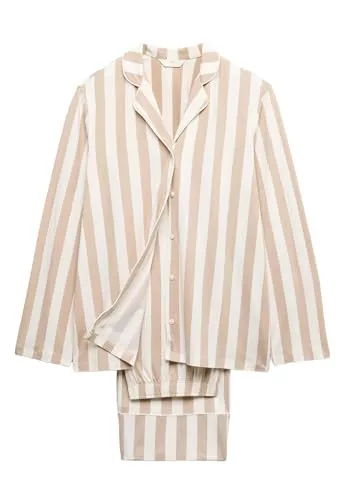 Marks & Spencer Pijama de Tacto Suave Estampado con Solapa S