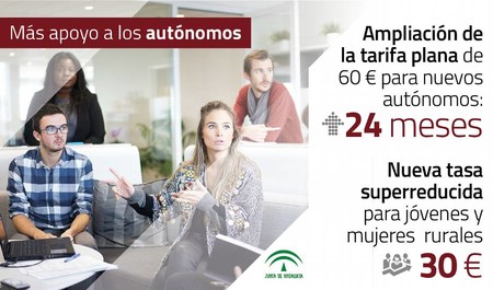La Junta de Andalucía aprobará la extensión a dos años de la tarifa plana de autónomos