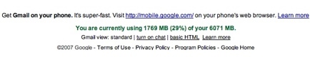 Gmail ya cuenta casi con 6GB de capacidad