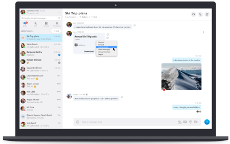 Skype para macOS y iOS se actualiza con nuevas funciones en los mensajes y pantalla dividida
