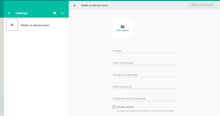 Whatsapp Catálogo Artículo