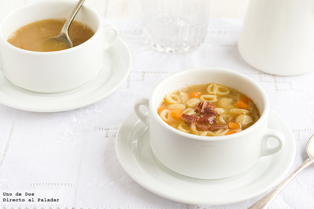 Sopas de Navidad. Recetas