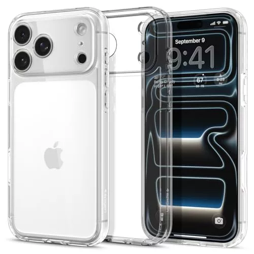 Spigen Funda Ultra Hybrid Compatible con iPhone 17 Pro - Transparente