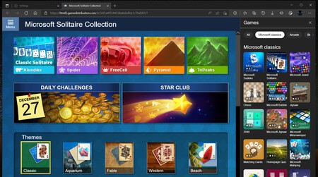 Así está hinchando Microsoft su navegador Edge con nuevas funciones de lo más 'random': lo último es un panel de juegos web