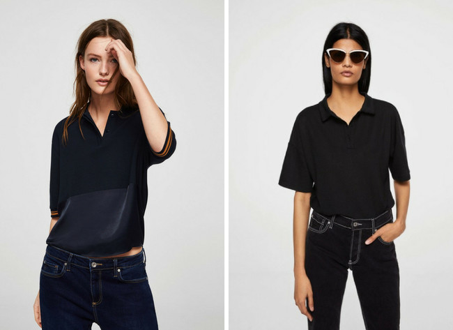 polos noventa low-cost rayas