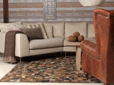 Recicladecoración: alfombras hechas con etiquetas de pantalones vaqueros