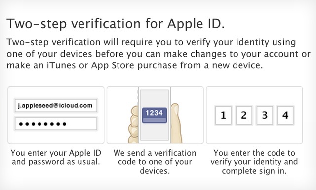 verificacion dos pasos apple cuentas de usuario