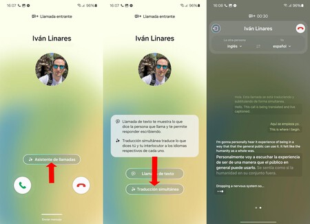 One Ui 6.1 traductor llamadas