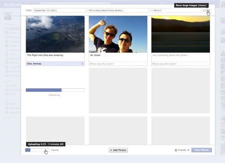 Fotos en Facebook: ahora carga más veloz