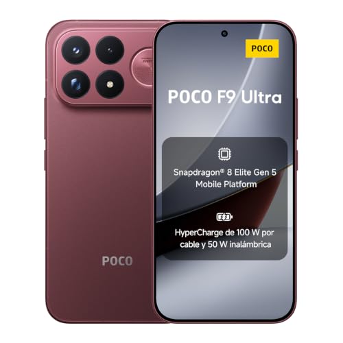 XIAOMI Poco F9 Ultra, 16+512, Cereza Oscuro, 8050mAh, Carga 100 W
