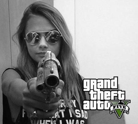 Cara Delevingne vuelve al estudio de grabación para el GTA V de Xbox One, PS4 y PC