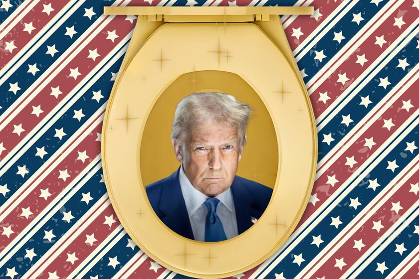 Donald Trump Toilets Showerheads Water Flow Gold