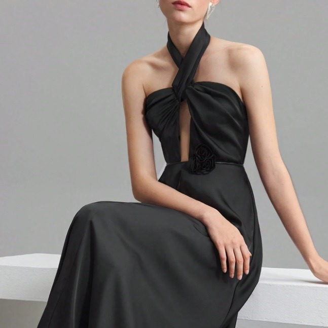 ONTRE Vestido elegante de mujer 