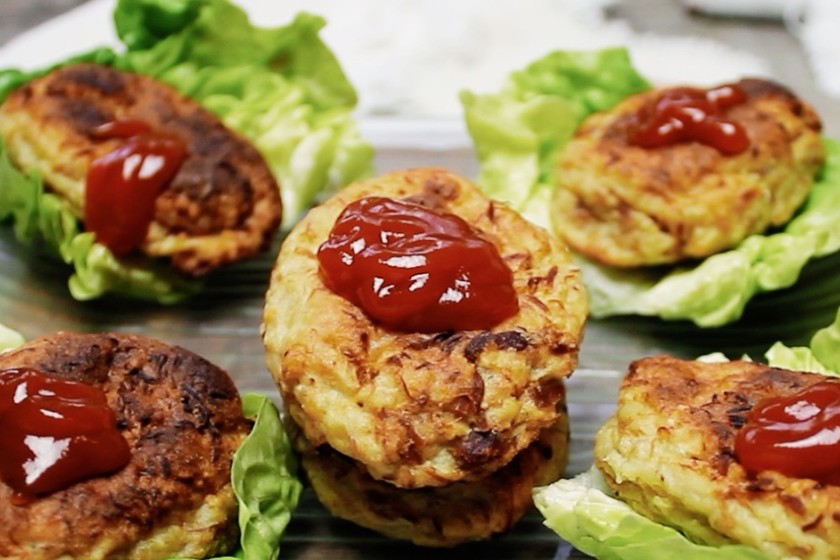 Croquetas de atún y papa. Receta fácil y saludable en video