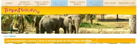 Terra Natura Benidorm renueva su oferta para desempleados