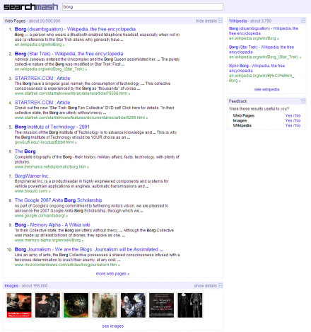 Novedades en el buscador Searchmash