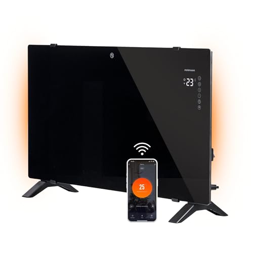 Mellerware - Radiador Eléctrico WIFI Bajo Consumo Cristal Warmy 2000W 