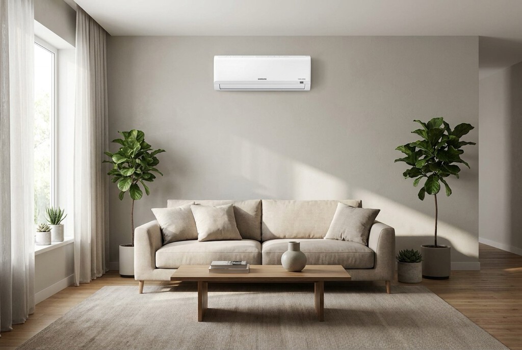 La altura del split del aire acondicionado puede hacer que el frío no sea cómodo. Windfree de Samsung lo evita