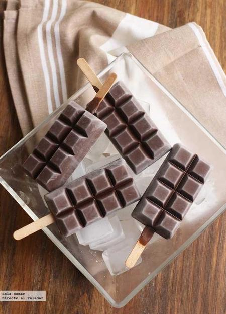 Polos de chocolate. Receta