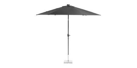 sombrilla con iluminación solar LED