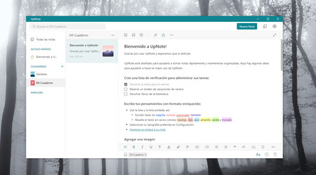 UpNote: una completa y limpia aplicación para escribir y organizar tus notas en Windows y macOS
