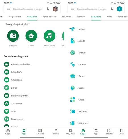 Google Play Store Nuevo Aspecto