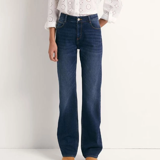 Jeans alto recto - Sfera - Azul oscuro

