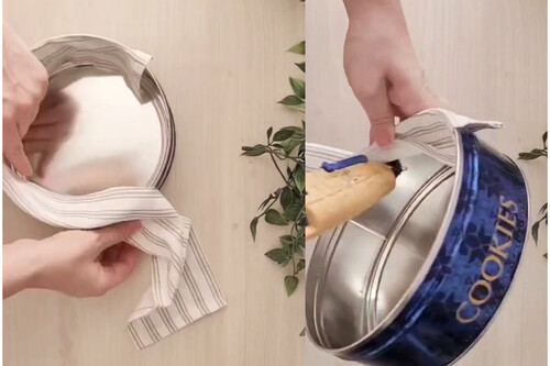 reutilizar caja de galletas danesas