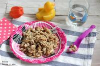 Arroz con pollo para empezar a comer solitos