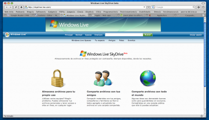Windows Live SkyDrive, amenazando a XDrive y Adobe Share