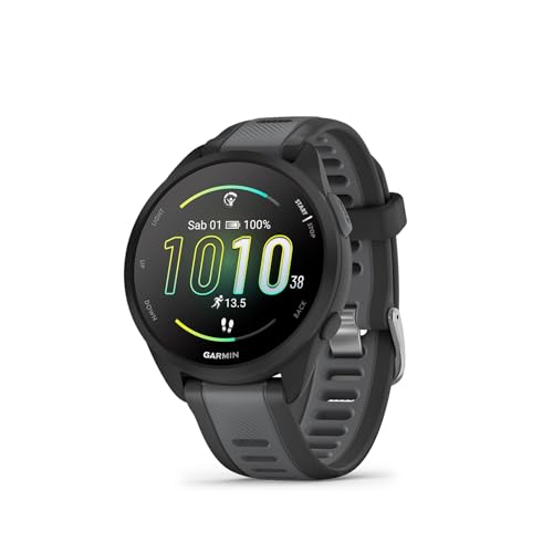 Garmin Forerunner 165, Reloj Inteligente para Correr con GPS, Negro