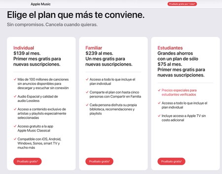 Nuevos Precios Apple Music Mexico 2026