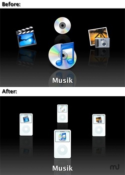 Front Row iPod Mod: Cambia los iconos de Front Row