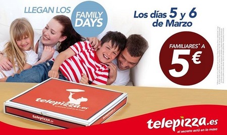 Y con marzo vuelven los 'Family Days' a Telepizza, ¡hoy y mañana!