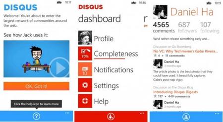 Disqus lanza su primera aplicación para móviles en Windows Phone