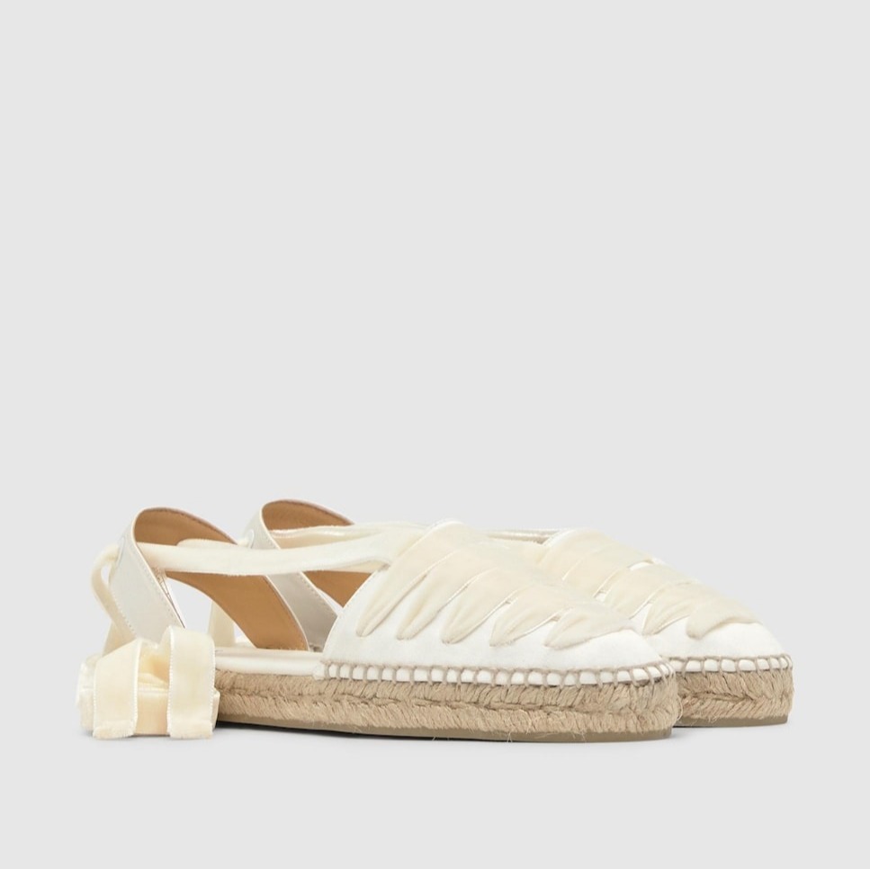 Castañer - Alpargata de mujer embetada Kimita en raso.
