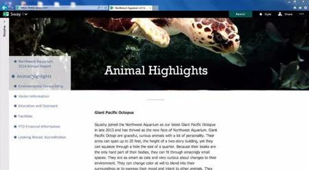 Microsoft presenta Office Sway, una nueva herramienta para crear presentaciones al vuelo