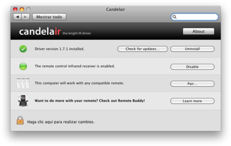 Candelair, solución al problemas de la tecla play del Apple Remote y iTunes