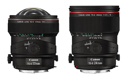 Canon TS-E 17mm f4L y TS-E 24mm f3.5L II, nuevos objetivos descentrables