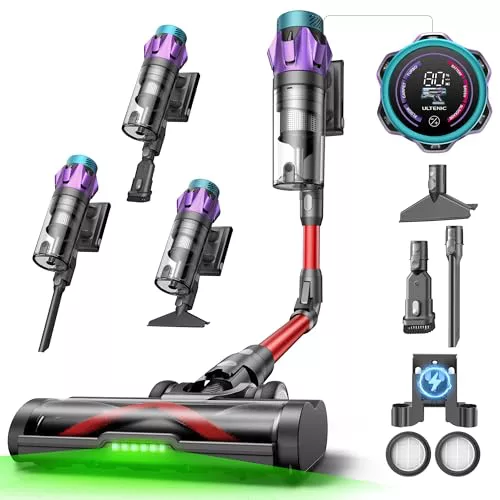 Ultenic U18Pro Aspiradora sin Cable 55Kpa/80Mins, Sistema Multiciclón