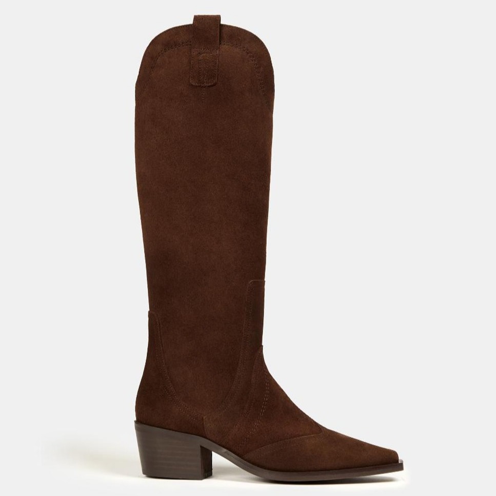 Bryan Stepwise - Bota de mujer tipo cowboy en piel.