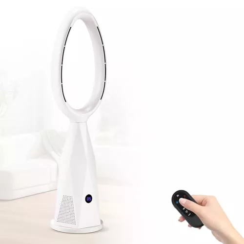 Moongiantgo 46" Ventilador Torre sin Aspas & Calefactor 