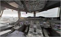 Dentro de la cabina del A380