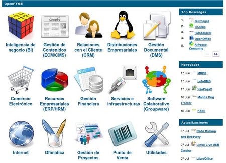 OpenPyme, catálogo de aplicaciones de software libre especializado en la pyme