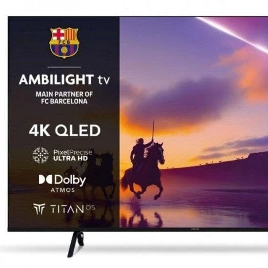 TV Philips QLED 65PUS8400 65" 4K UltraHD Ambilight Smart TV Dolby Atmos Titan OS
