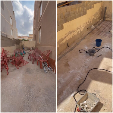 Una pareja convierte su patio feo y desnivelado en un rincón encantador para el verano en solo una semana