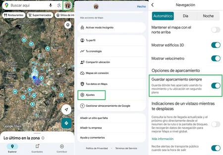 Google Maps Aparcamiento